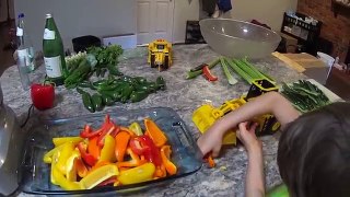 Toy Trucks Make Organic Soup