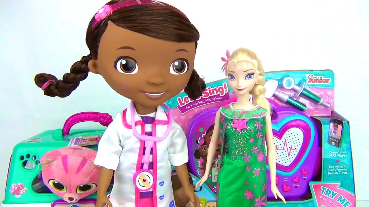 Disney Jr. DOC MCSTUFFINS Boom Box, Sound, Music Sing Song, HUGE Doll Set, Pet Toys Carrier TUYC