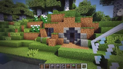 Minecraft: Hillside Starter House Tutorial - How to Build a House in Minecraft