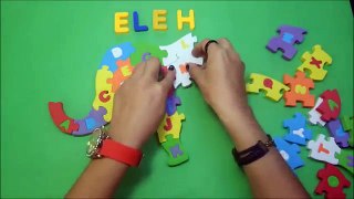 Puzzle Elephant We learn Alphabet ABC Elephant Writing By Hi Kids
