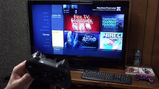 Amazon Fire TV and Game Controller Setup (Asphalt 8 and Minecraft Gameplay)