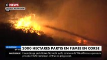 Violents incendies en Corse depuis hier: Près de 500 hectares brûlés sur la commune de Ville-di-Paraso