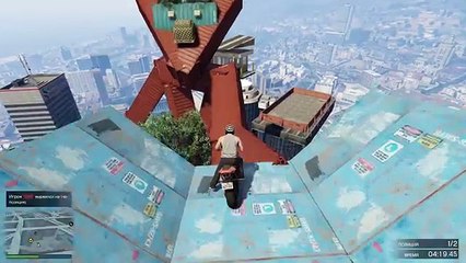 GTA 5 ONLINE - ОГРОМНЫЙ МОНСТР НА НЕБОСКРЕБЕ? (СОЗДАЛ СВОЮ ГОНКУ!) #80