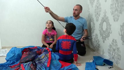 Salih Reisin SPİDERMAN oyun ve yatma çadırı !!