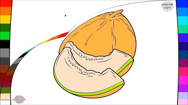 Meyve Boyama Sayfaları - Çizim ve Boyama - Meyve İsimlerini Öğrenme