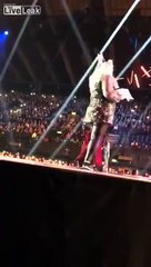 Gemma Collins falls through stage at BBC teen awards(Wembley sse arena)