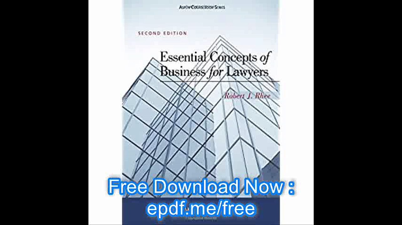 Essential Concepts of Business for Lawyers (Aspen Coursebook)
