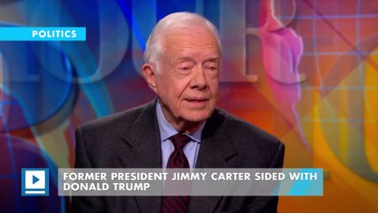 Jimmy Carter: 'Media have been harder on Trump'