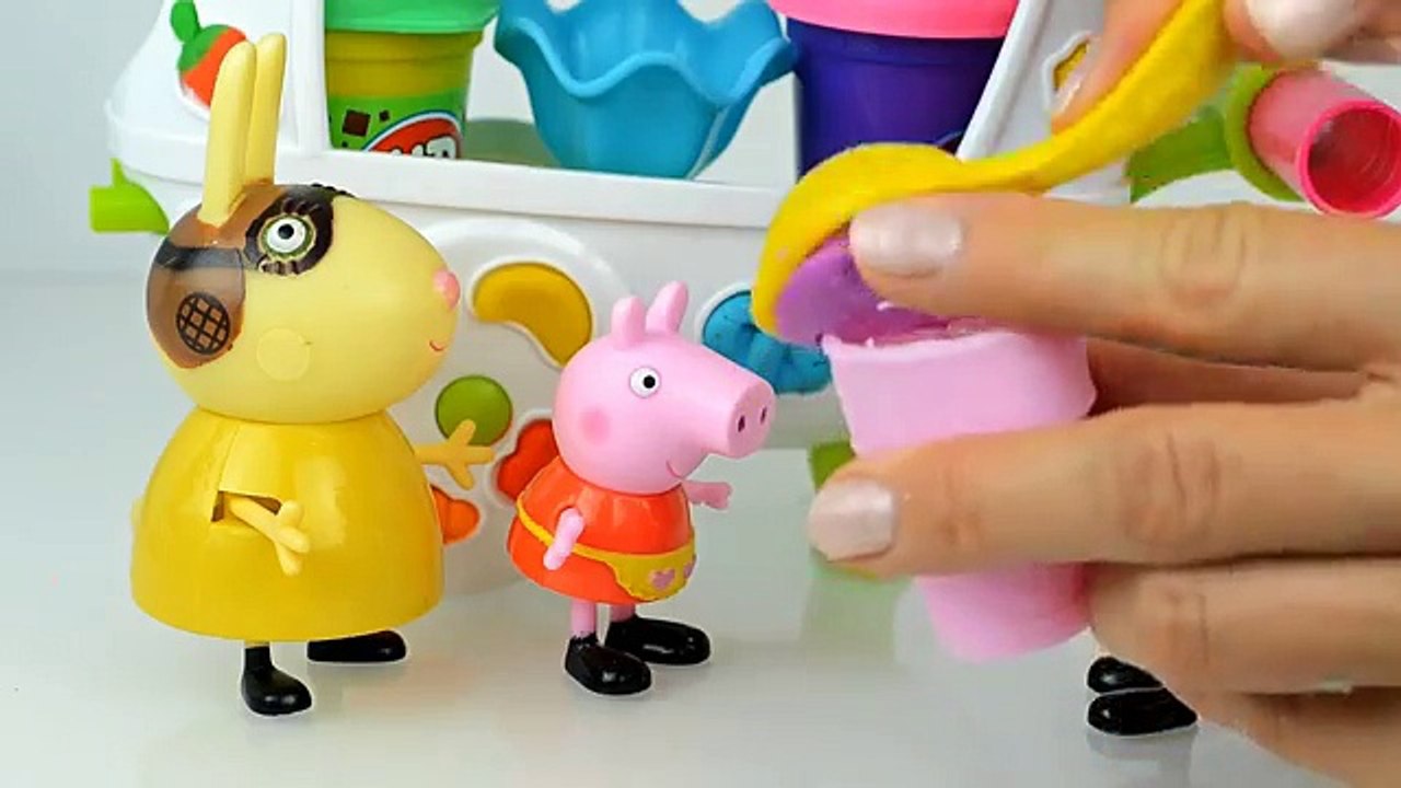 Peppa Pig garden Play doh Ice cream new Peppa pig English s