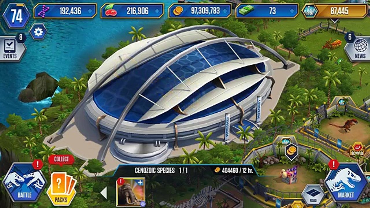 Baby Mammoth vs Woolly Mammoth Feeding | Jurassic World - The Game