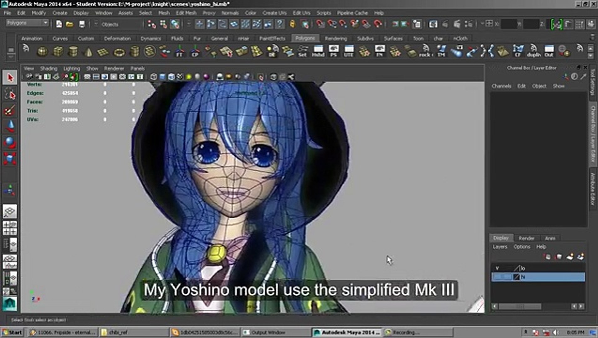 3D chibi anime head modeling tutorial - Maya new - Vidéo Dailymotion