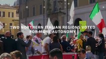 Northern Italy regions vote overwhelmingly in favor of autonomy