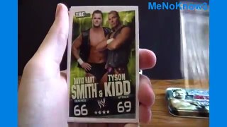 Opening WWE Slam Attax Evolution Trading Card Game Tin Unboxing