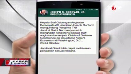 Ini Kronologi Penolakan Keberangkatan Jenderal Gatot Nurmantyo ke AS