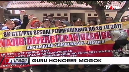 Pantauan Kondisi Dari Jember Mengenai Guru Honorer Mogok Masal