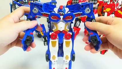 헬로 카봇 또봇 레드 블루 변신 놀이♥HELLO CARBOT TOBOT RED BLUE TRANSFORMATION / Honey Pang 허니팡