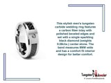 Tungsten Rings - Tungsten Diamond Rings Collection