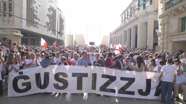 Manifestation à Malte après l'assassinat d'une journaliste anti-corruption