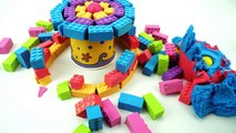 DIY How to make Kinetic Sand Brick Igloo Learn colors with Nursery Ultimate Brick Maker