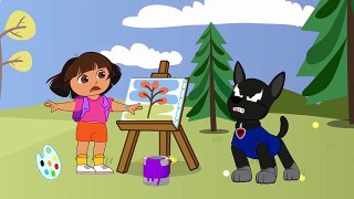 Masha And Dora Halloween Dog Patrol 4 Funny Story Finger Family Nursery Rhymes