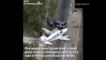Atterrissage en urgence d’un avion de tourisme sur une route de Floride