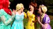 Is Frozen Elsa Liking Captain America? w/ Spiderman Pink Spidergirl Princess Rapunzel Ariel