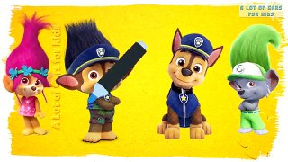 PAW Patrol as Trolls | Fun Coloring Videos For Kids