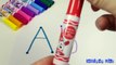 Learn ABCs with Crayola Face Markers - Fun for Kids!! abcdefghijklmnopqrstuvwxyz