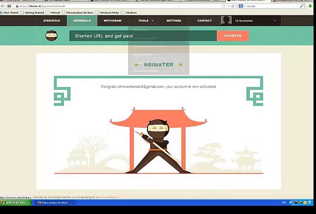 شرح موقع shorte.st و كيفية الربح منه 100 دولار...