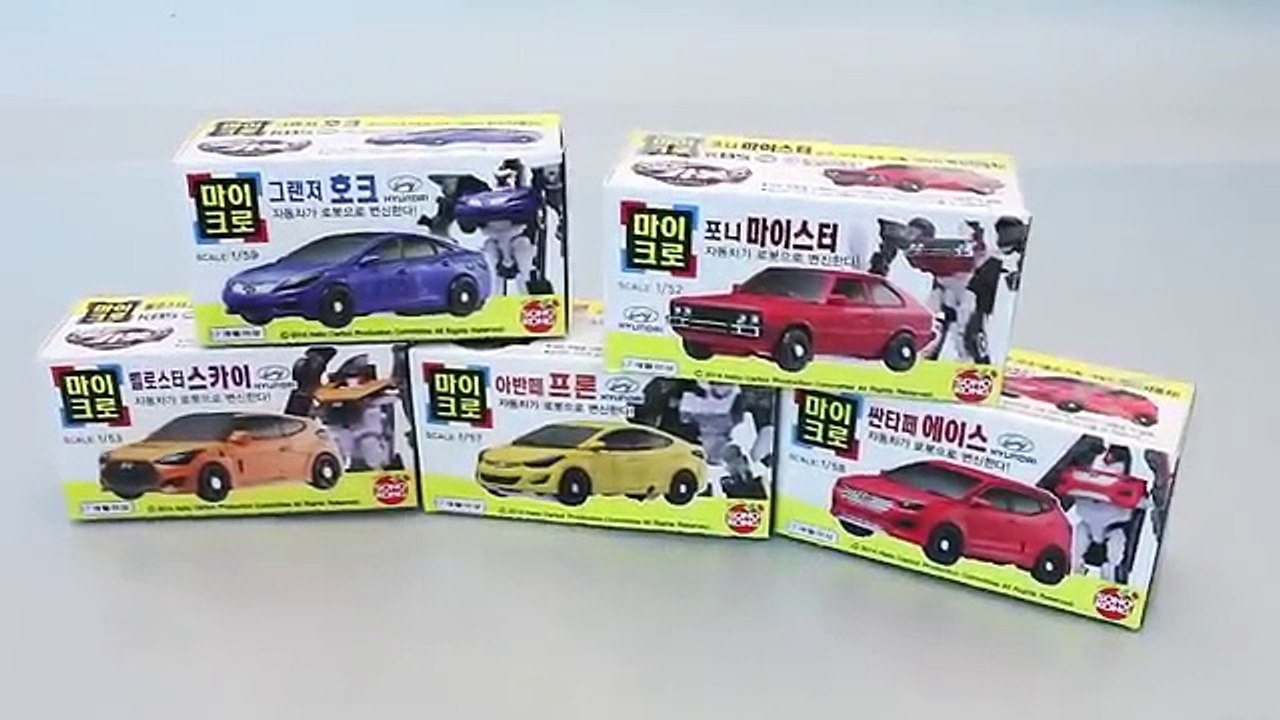 헬로카봇 마이크로 마이스터 호크 스카이 자동차 로봇 변신 장난감 Hello CarBot Transformers Cars Robot Car Toys