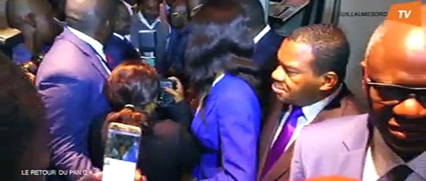 Retour en Cote d'Ivoire du PAN Guillaume SORO