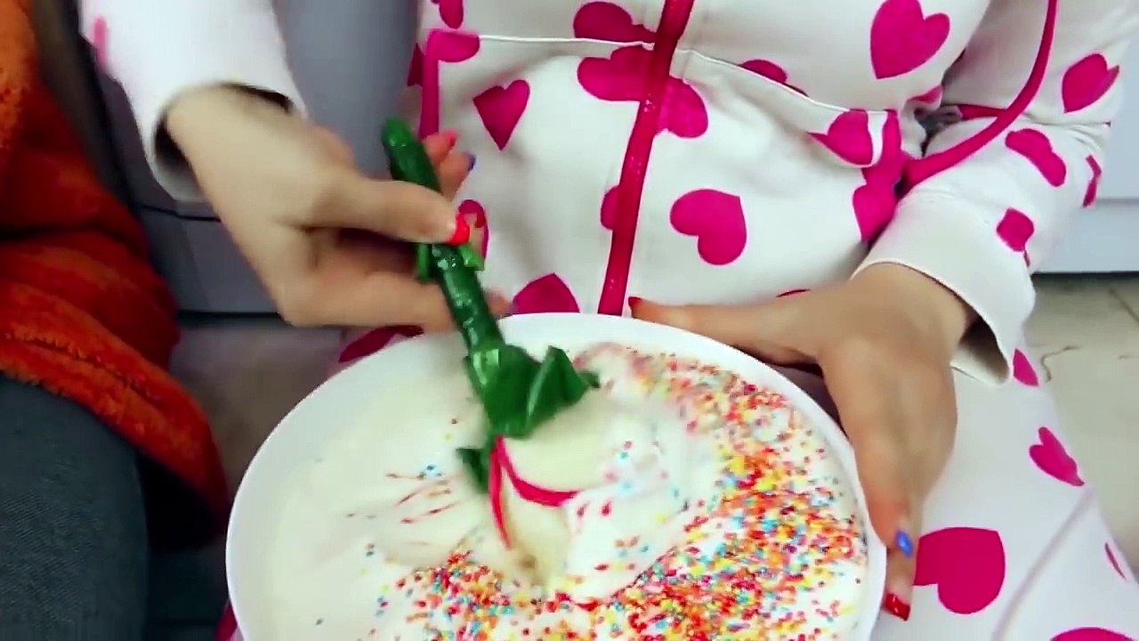 Gummy vs Real Chocolate Bunny Easter Candy Challenge Victoria Annabelle Granny Crazy Kids Vlog