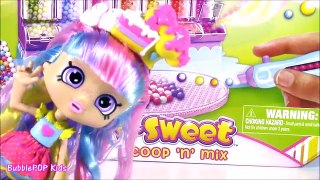 Beados Scoop n Mix Candy Stall! SHOPKINS Shoppie Girl Rainbow KATE! Make Gumball Machine!
