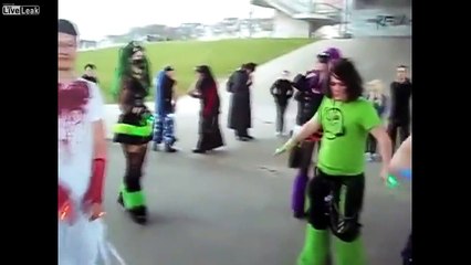 Bunch Of Freaks Dancing Under A Bridge To ISIS Trance