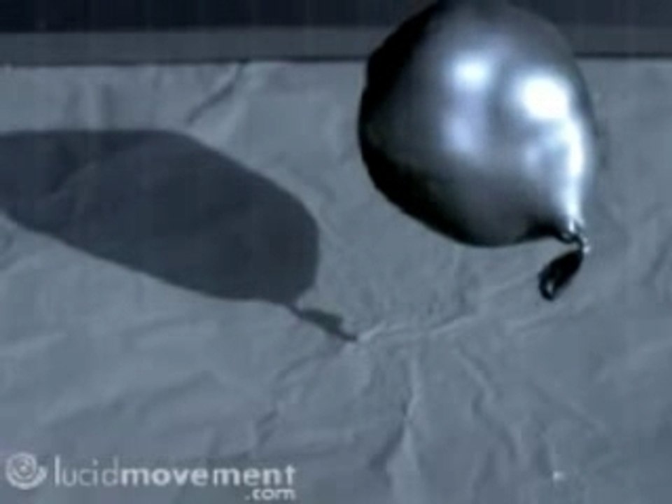 Eclatement de ballon au ralenti 2