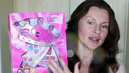 ИСПЫТЫВАЕМ ДЕТСКУЮ КОСМЕТИКУ / FULL FACE USING ONLY KIDS MAKEUP Challenge (KatyaWORLD)