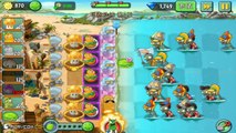 Plants Vs Zombies 2: New Plants Bamboo Brother Revealed Day 3 Big Wave Beach! iOS/Android