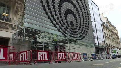 Le Vasarely, célèbre façade du siège de RTL, démonté