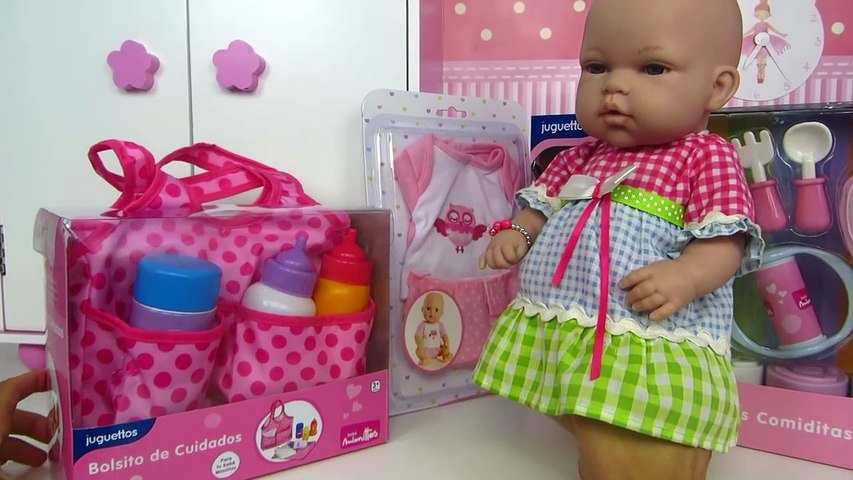 Pañalera para bebés muñecos y set de comiditas Mundo Juguetes vídeos de bebés de juguete – Видео Dailymotion