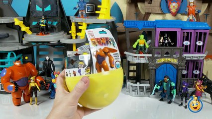 HUGE Baymax Play Doh Surprise Egg with Big Hero 6 SpongeBob & Spiderman Surprise Toys