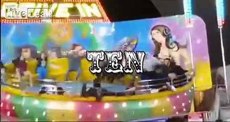 Girl's Jeans Come Off During Amusement Park Ride