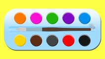 Colors for Children to Learn with Colors Palette | Teach Colours, Baby Kids Learning Videos