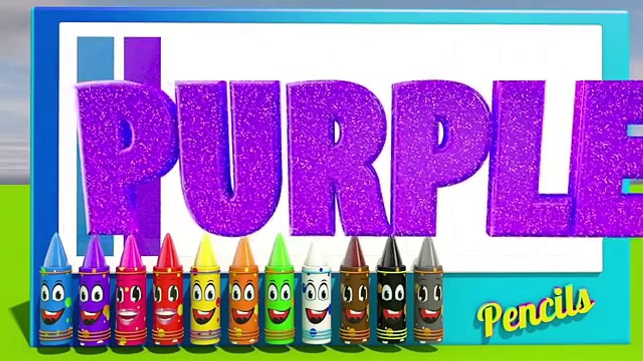 Мультик для детей Веселые карандаши учат цвета на английском Learn colors with Pencils