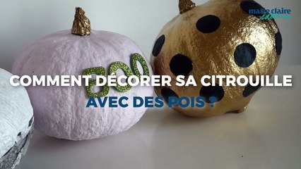 DIY Halloween : customiser une citrouille avec des confettis