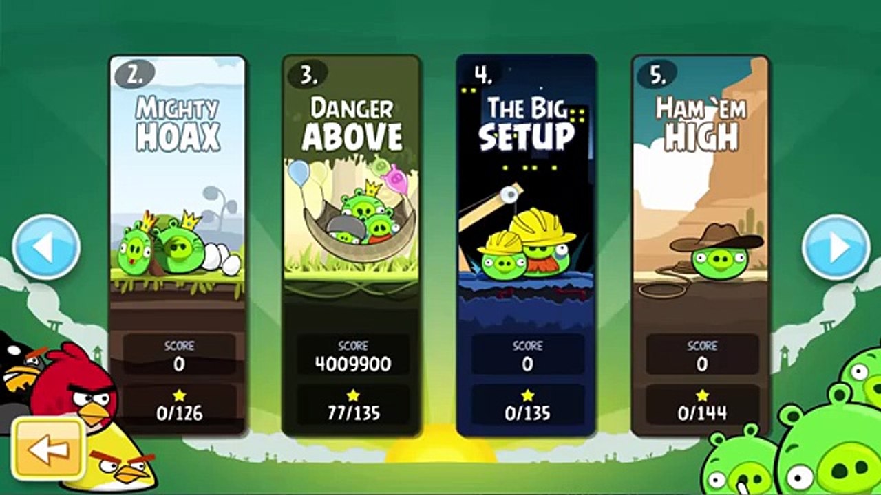 Мультик Игра для детей Энгри Бердс. Прохождение игры Angry Birds [52] серия