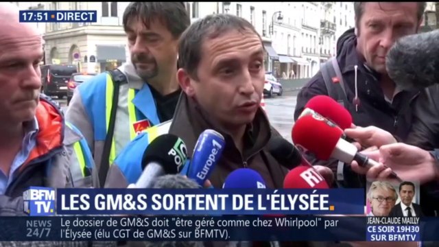 Les GM&S reçus à l'Elysée : Il n'en sort rien. Le président n'a pas daigné venir nous voir