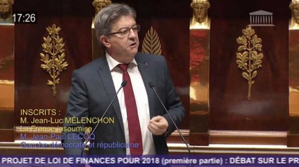 Mélenchon assume totalement d'être qualifié de "souverainiste" pendant les débats sur le budget