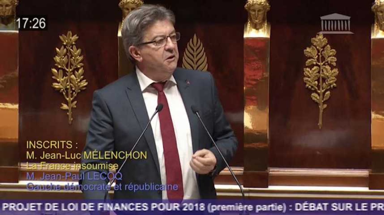 Mélenchon assume totalement d'être qualifié de "souverainiste" pendant les débats sur le budget