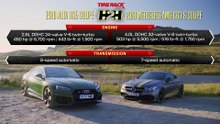 Audi rs5 2018 vs mercedes amg c63 s coupe head 2