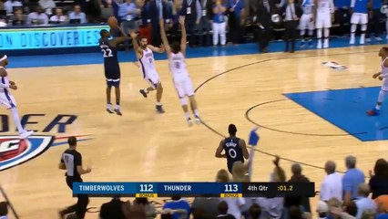 CLUTCH Moments Down the Stretch Between Timberwolves and Thunder | October 22, 2017